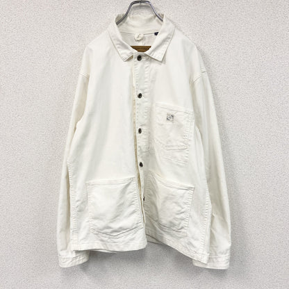 GAP　ギャップ　WORK FORCE　長袖ダウンシャツ　白　ホワイト　Lサイズ