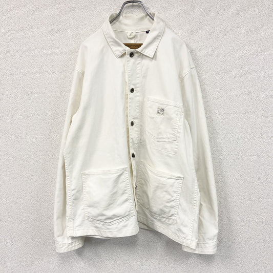 GAP　ギャップ　WORK FORCE　長袖ダウンシャツ　白　ホワイト　Lサイズ