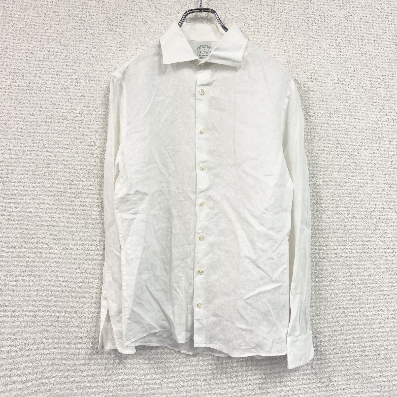Brooks Brothers　ブルックスブラザーズ　長袖シャツ/リネンシャツ　白　ホワイト　Sサイズ