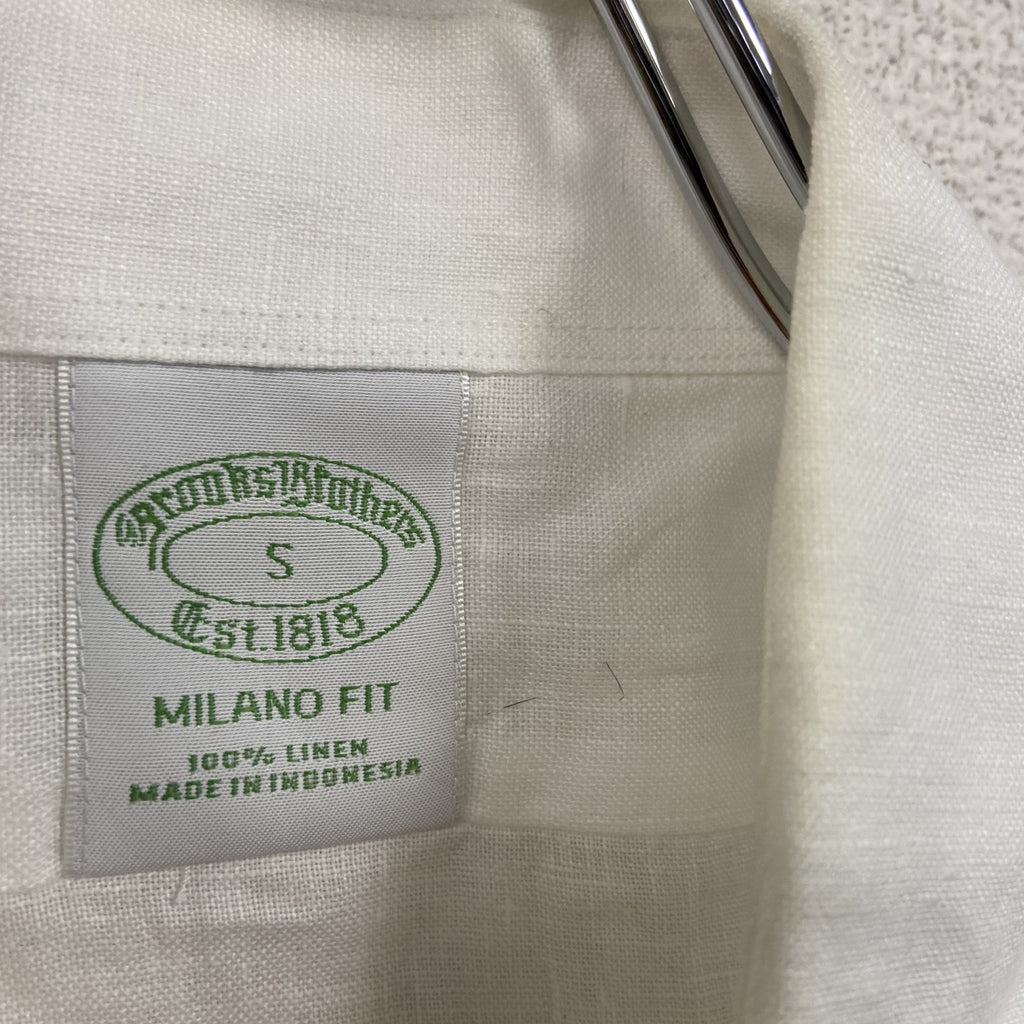 Brooks Brothers　ブルックスブラザーズ　長袖シャツ/リネンシャツ　白　ホワイト　Sサイズ
