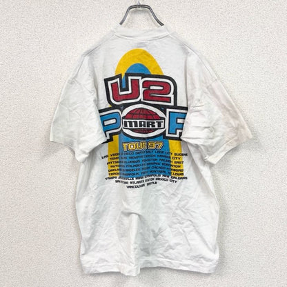 90s　FRUIT OF THE LOOM　U2　ユーツー　半袖バンドTシャツ　ヴィンテージ　白　XLサイズ