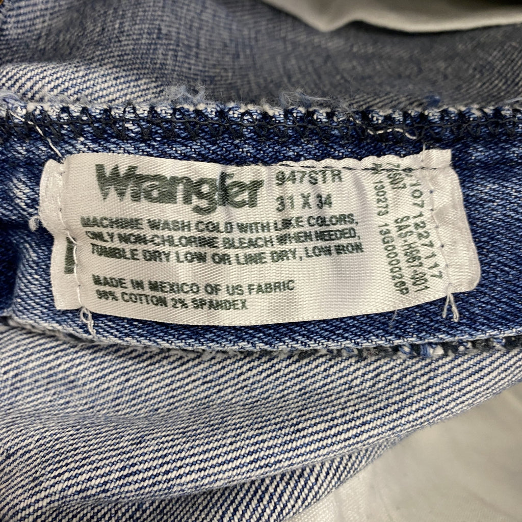 ～00s　Wrangler 　ラングラー　デニムパンツ/ジーンズ　ジップフライ　カットオフ　インディゴ　W31サイズ