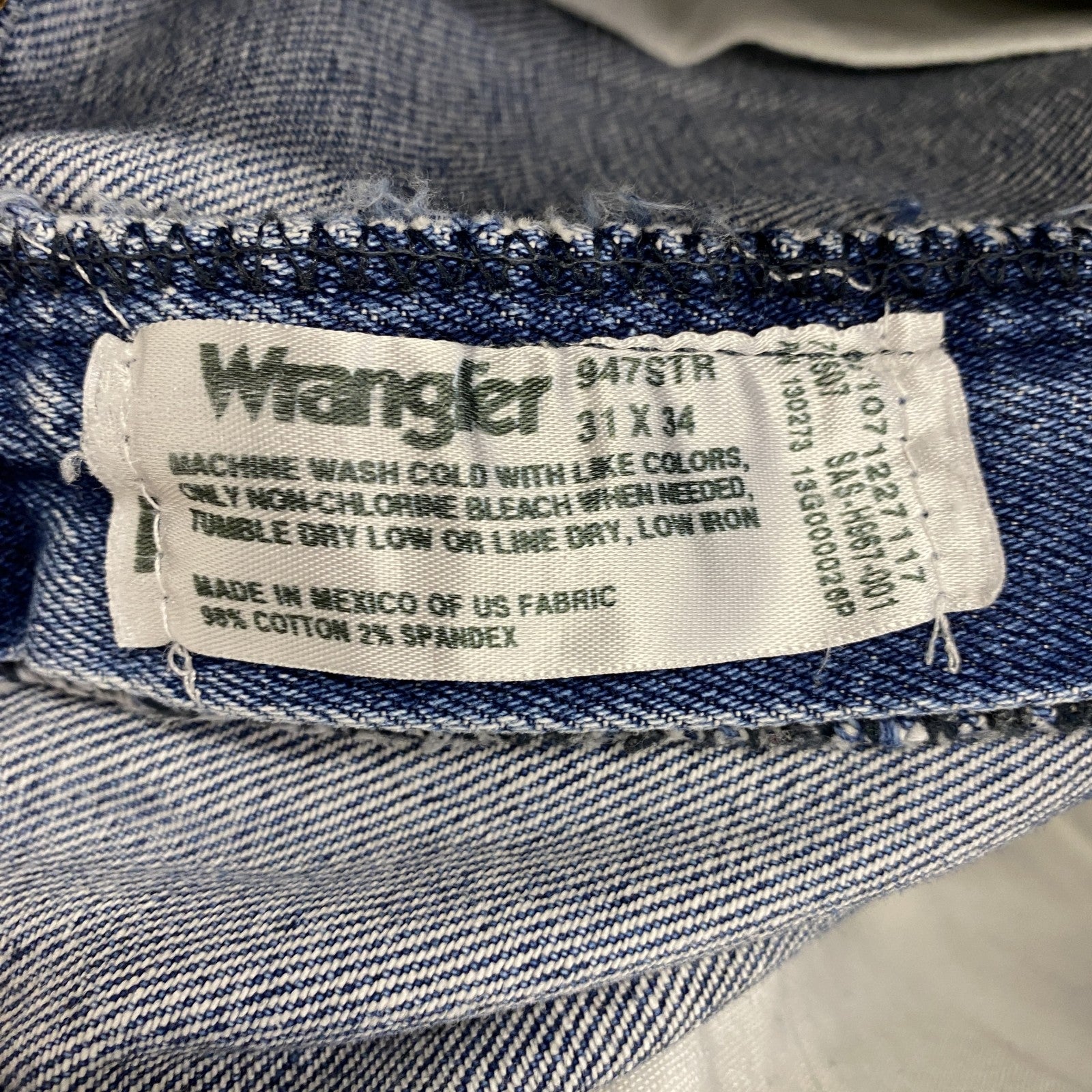 ～00s　Wrangler 　ラングラー　デニムパンツ/ジーンズ　ジップフライ　カットオフ　インディゴ　W31サイズ