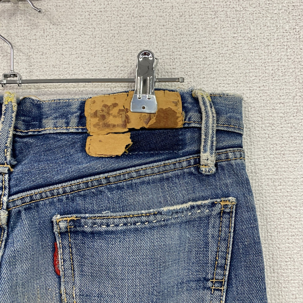 BIG JOHN　ビッグジョン　ダメージデニムパンツ/ジーンズ　縦落ち　鬼ヒゲ　フェード　ジップフライ　インディゴ