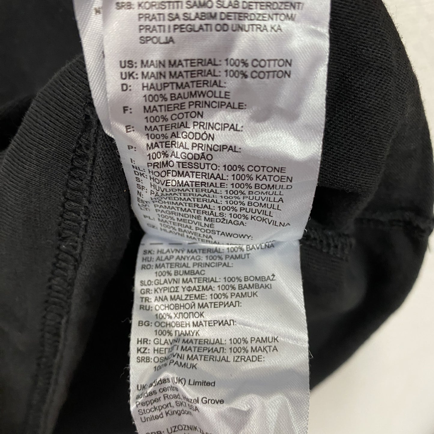 adidas　アディダス　長袖Tシャツ/ロンT　黒　ブラック　Oサイズ
