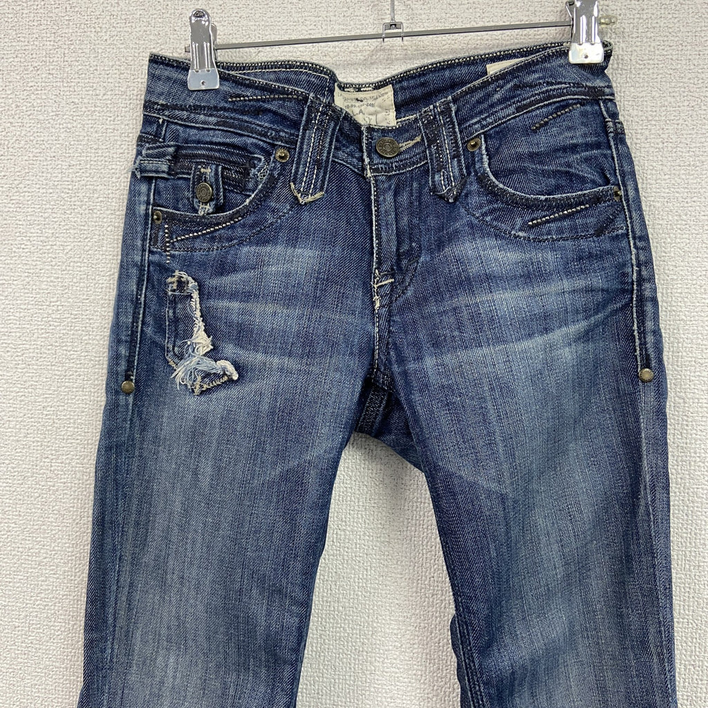 TAVERNITI JEANS　タヴェニティージーンズ　デニムパンツジーンズ　ジップフライ　インディゴ　W24サイズ