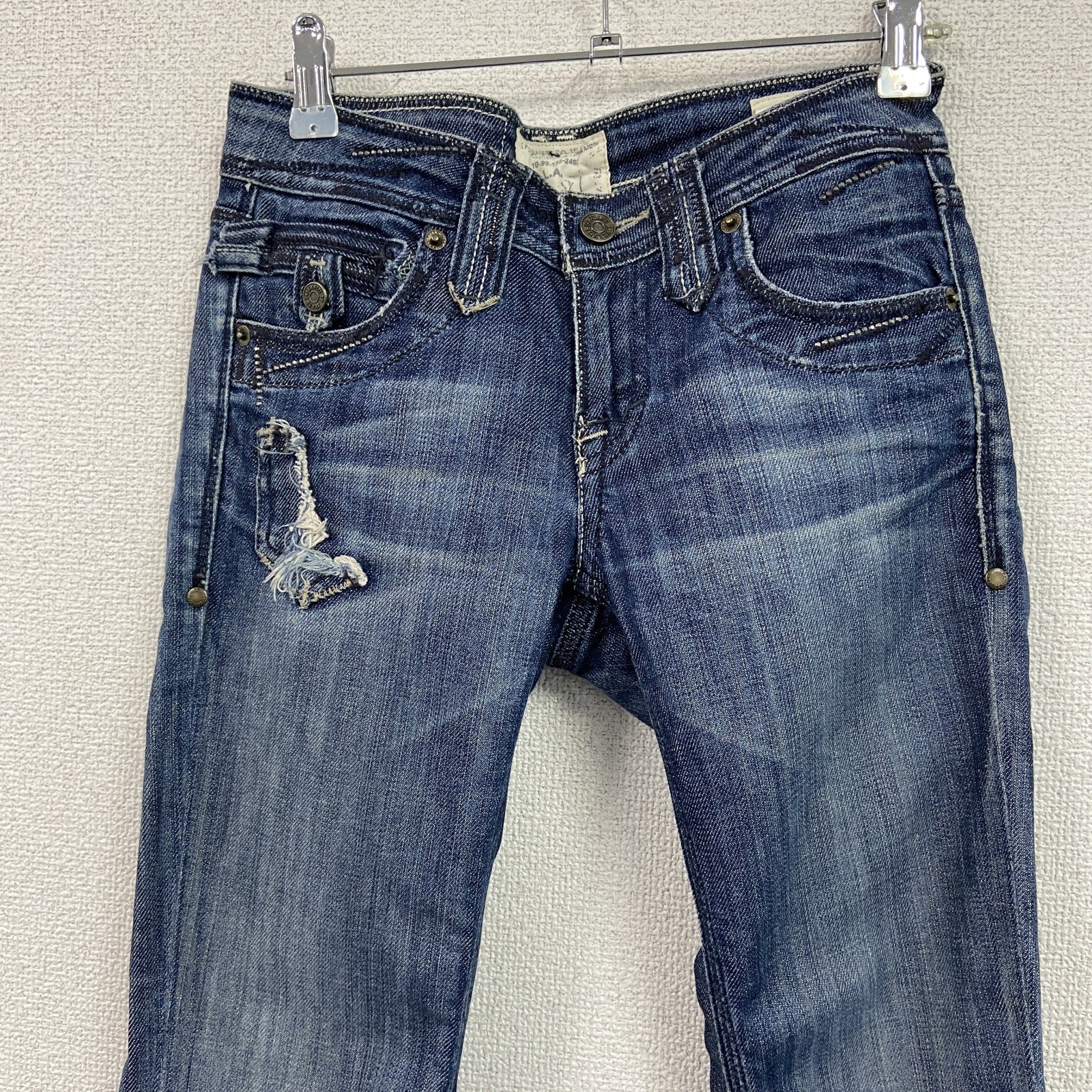 TAVERNITI JEANS　タヴェニティージーンズ　デニムパンツジーンズ　ジップフライ　インディゴ　W24サイズ