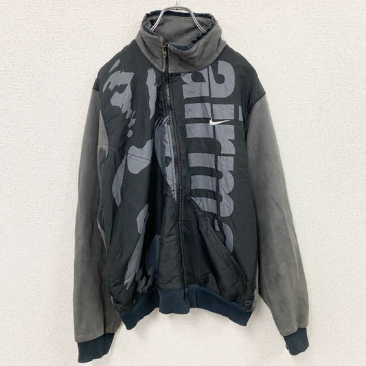 00s　NIKE　ナイキ　フルジップスウェットジャケット トラックジャケット　ヴィンテージ　黒　ブラック　Mサイズ