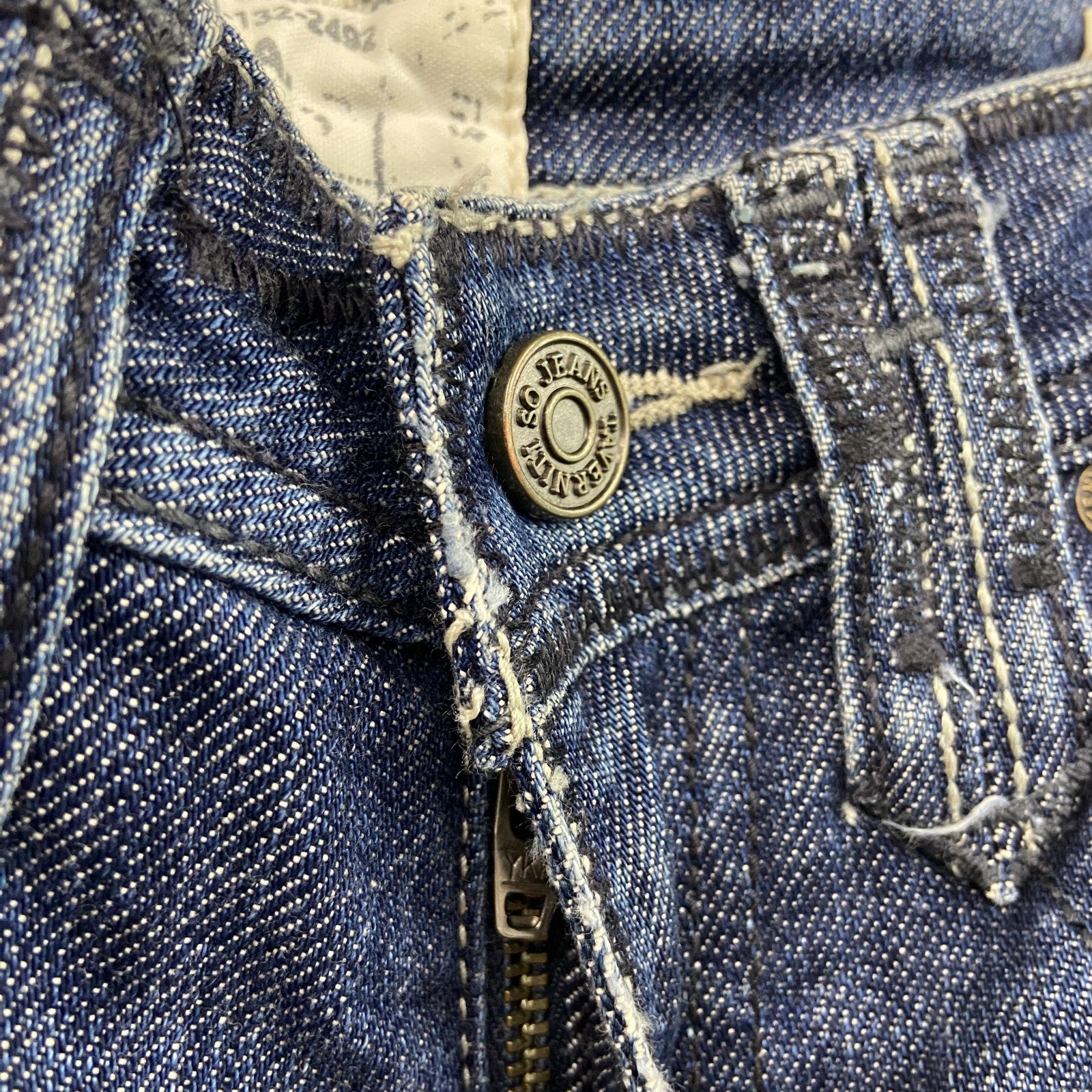 TAVERNITI JEANS　タヴェニティージーンズ　デニムパンツジーンズ　ジップフライ　インディゴ　W24サイズ