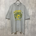 古着 used　GILDAN　ギルダン　アメフト　半袖カレッジプリントTシャツ　スポーツ　グレー　オーバーサイズ　XLサイズ