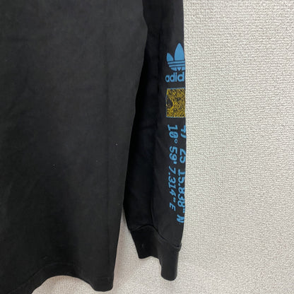 adidas　アディダス　長袖Tシャツ/ロンT　黒　ブラック　Oサイズ