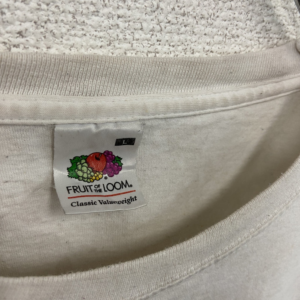 FRUIT OF THE LOOM　フルーツオブザルーム　BEYONCE　ビヨンセ　コンサート半袖Tシャツ　歌手T　人物T　白　ホワイト　Lサイズ