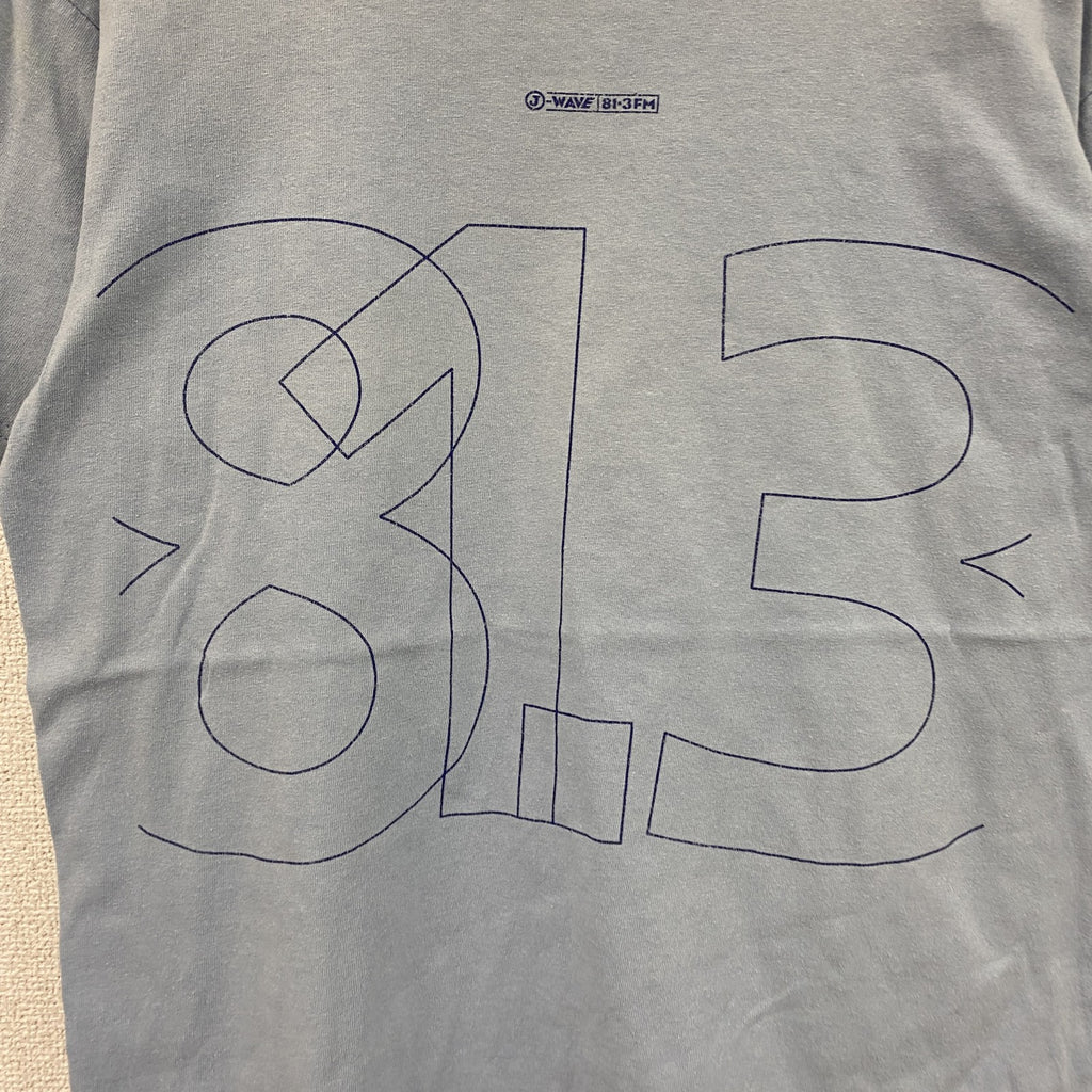 00s　anvil　J-WAVE　半袖プリントTシャツ　ヴィンテージ　ラジオ　水色　ライトブルー　Mサイズ