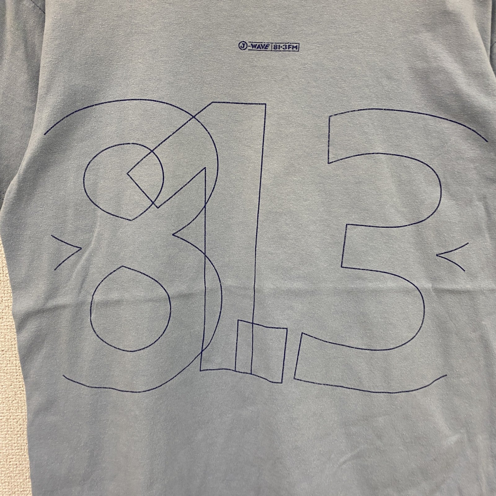 00s　anvil　J-WAVE　半袖プリントTシャツ　ヴィンテージ　ラジオ　水色　ライトブルー　Mサイズ