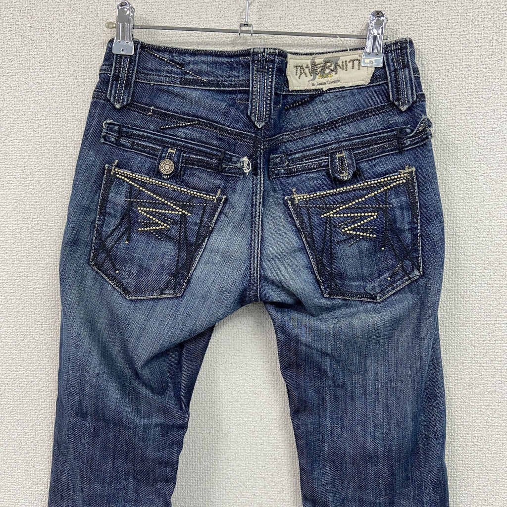 TAVERNITI JEANS　タヴェニティージーンズ　デニムパンツジーンズ　ジップフライ　インディゴ　W24サイズ