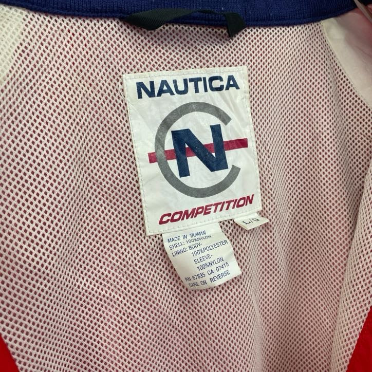 nautica　ノーティカ　ナイロンジャケット　赤　レッド　Lサイズ