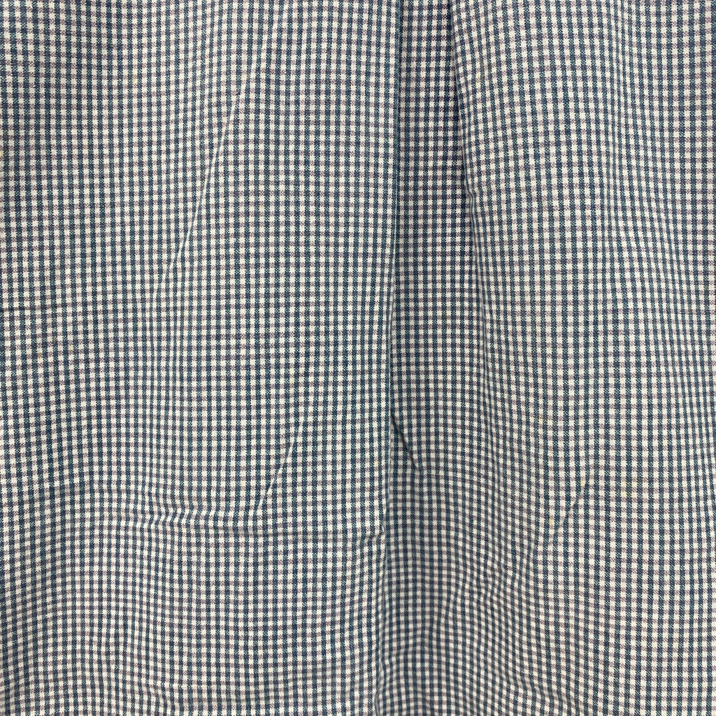 ～00s　Woolrich　ウールリッチ　半袖ボタンダウンシャツ　ヴィンテージ　ギンガムチェック　青　ブルー　Mサイズ