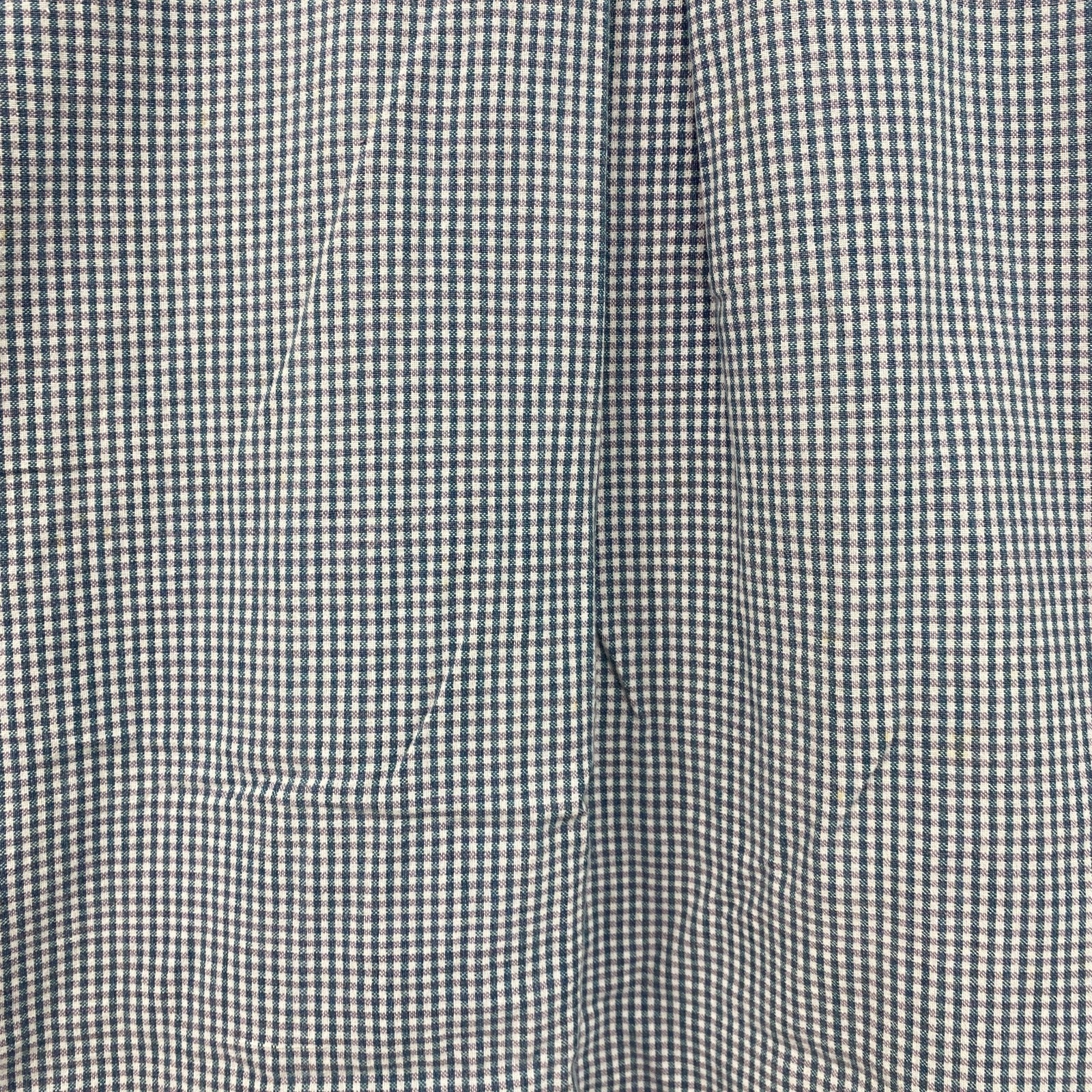 ～00s　Woolrich　ウールリッチ　半袖ボタンダウンシャツ　ヴィンテージ　ギンガムチェック　青　ブルー　Mサイズ
