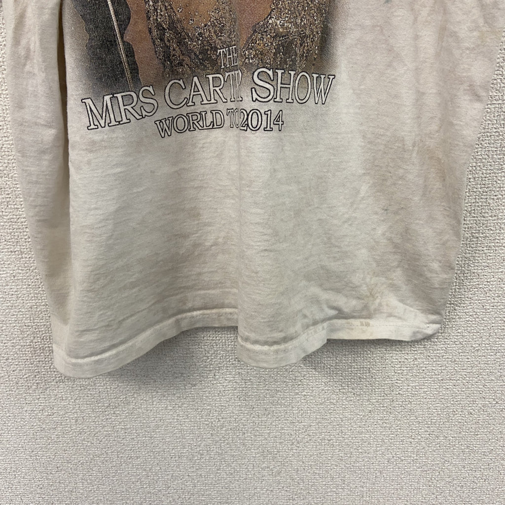 FRUIT OF THE LOOM　フルーツオブザルーム　BEYONCE　ビヨンセ　コンサート半袖Tシャツ　歌手T　人物T　白　ホワイト　Lサイズ