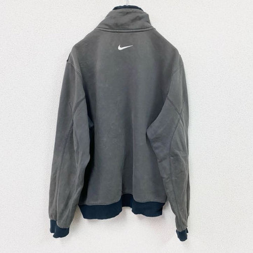 00s　NIKE　ナイキ　フルジップスウェットジャケット トラックジャケット　ヴィンテージ　黒　ブラック　Mサイズ