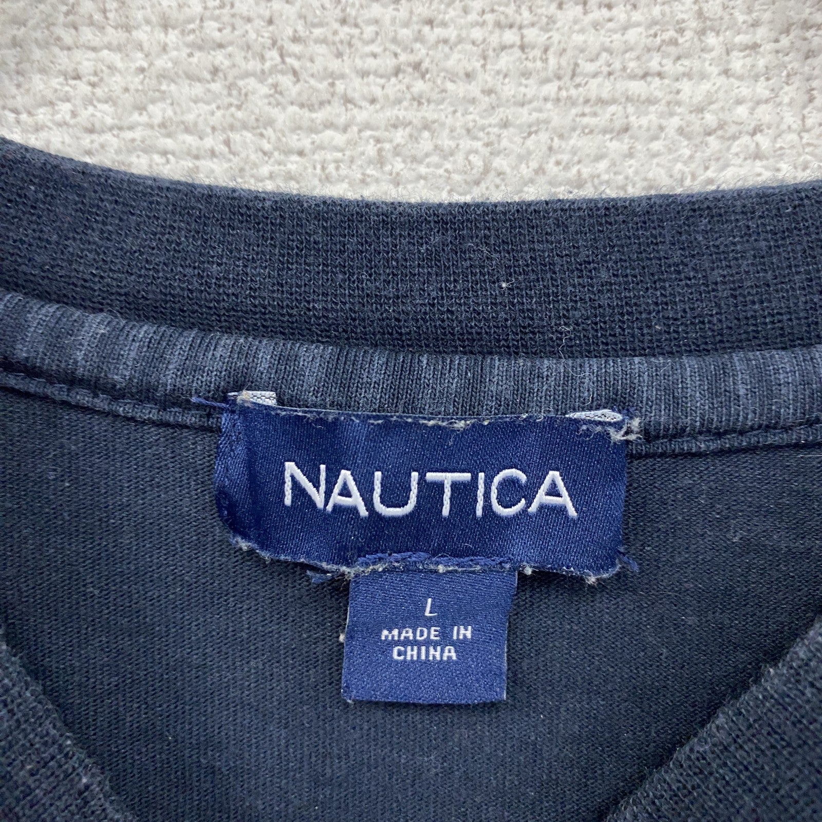 NAUTICA　ノーティカ　長袖Tシャツ/ロンT　紺　ネイビー　Lサイズ