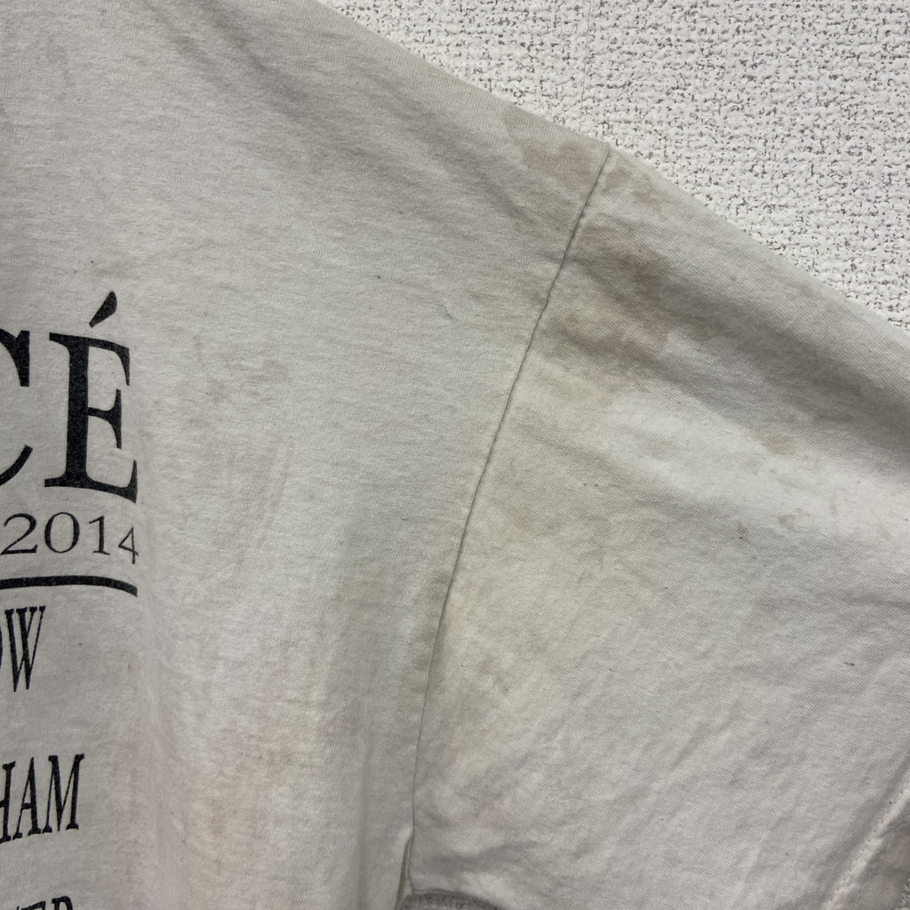 FRUIT OF THE LOOM　フルーツオブザルーム　BEYONCE　ビヨンセ　コンサート半袖Tシャツ　歌手T　人物T　白　ホワイト　Lサイズ