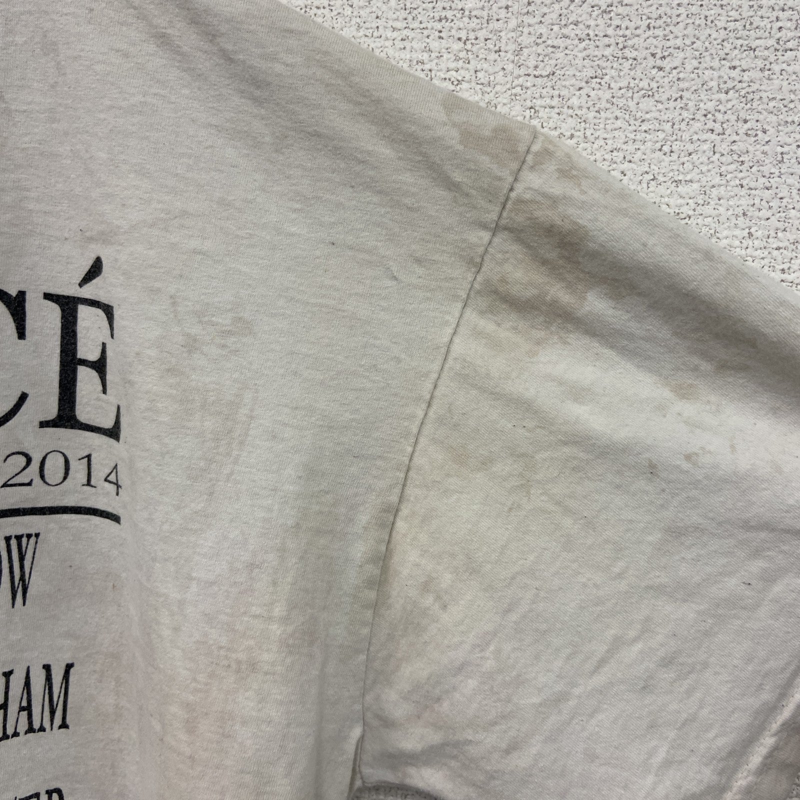 FRUIT OF THE LOOM　フルーツオブザルーム　BEYONCE　ビヨンセ　コンサート半袖Tシャツ　歌手T　人物T　白　ホワイト　Lサイズ