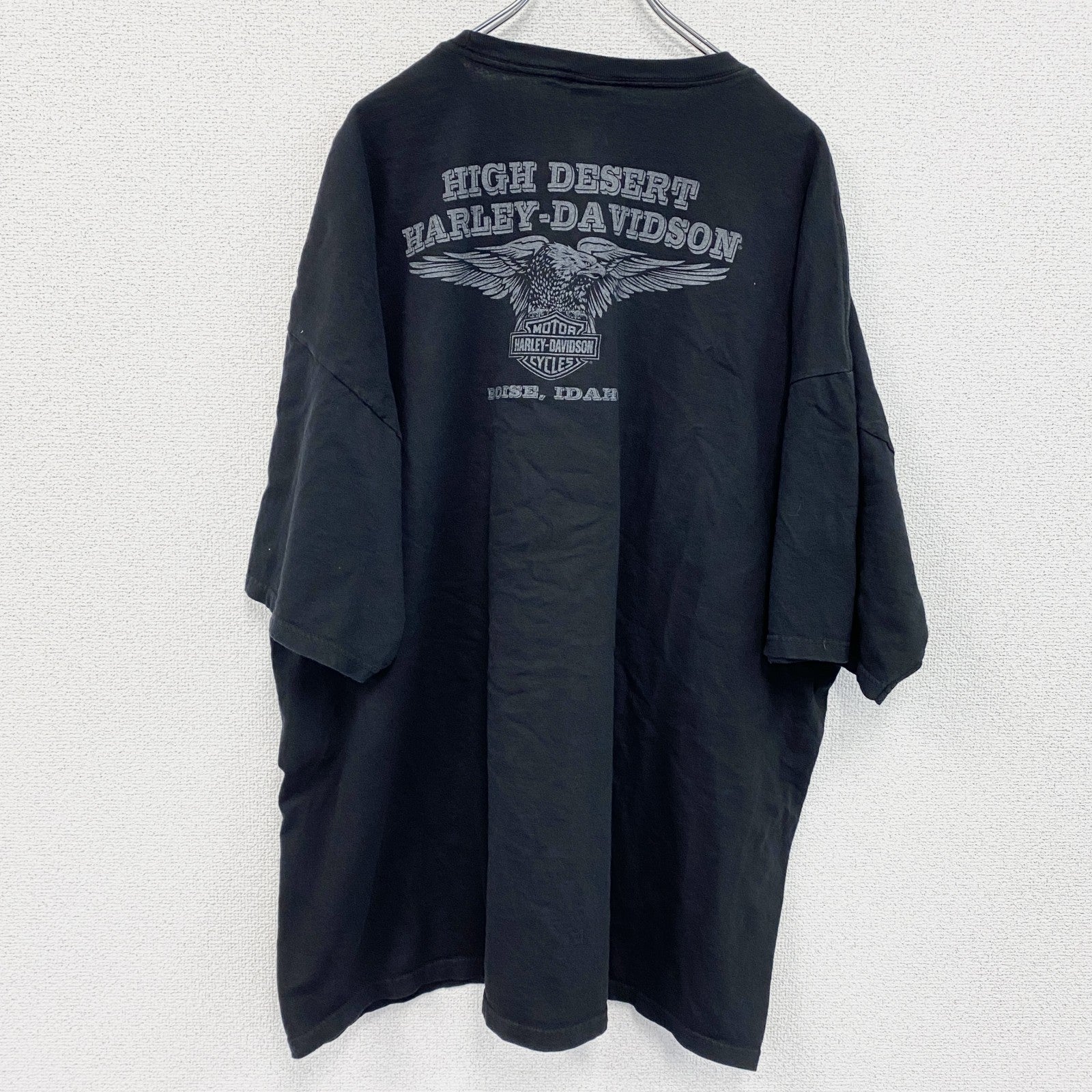 00s　HARLEY DAVIDSON　ハーレーダビッドソン　半袖プリントTシャツ　黒　ブラック　XXXLサイズ