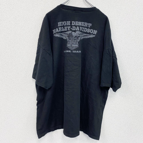 00s　HARLEY DAVIDSON　ハーレーダビッドソン　半袖プリントTシャツ　黒　ブラック　XXXLサイズ