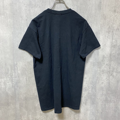 古着 used　IOWA HAWKEYES　アメフト　半袖プリントTシャツ　スポーツ　黒　ブラック　レトロ　クルーネック　Mサイズ