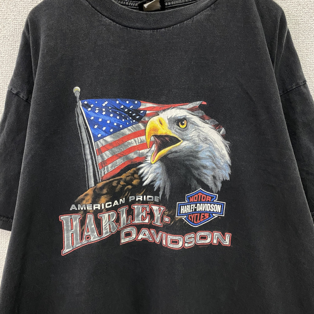 HARLEY DAVIDSON　ハーレーダビッドソン　半袖Tシャツ　黒　ブラック　2XLサイズ