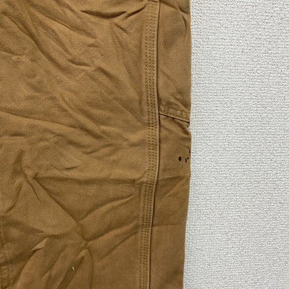 ノーブランド　ダブルニーペインターパンツ　ダックパンツ　ジップフライ　キャメル