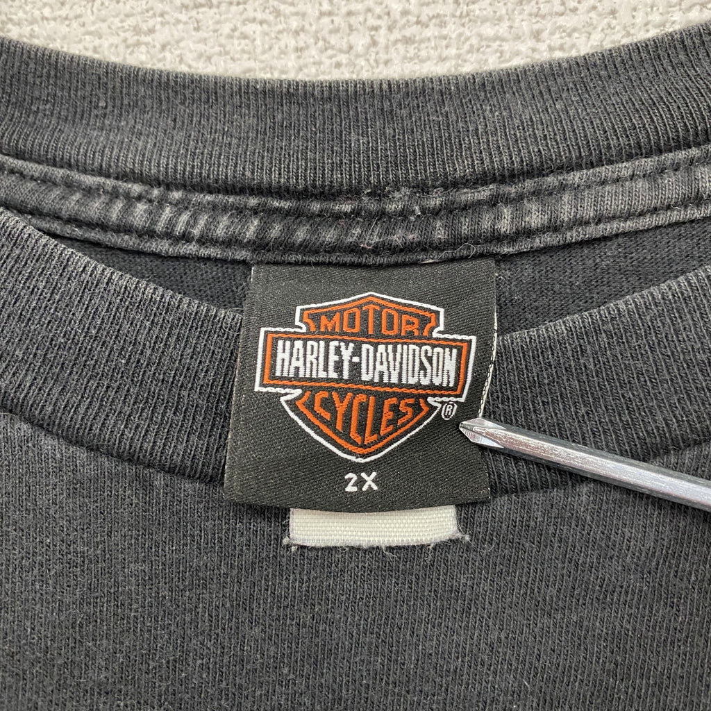 HARLEY DAVIDSON　ハーレーダビッドソン　半袖Tシャツ　黒　ブラック　2XLサイズ