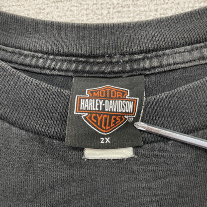 HARLEY DAVIDSON　ハーレーダビッドソン　半袖Tシャツ　黒　ブラック　2XLサイズ