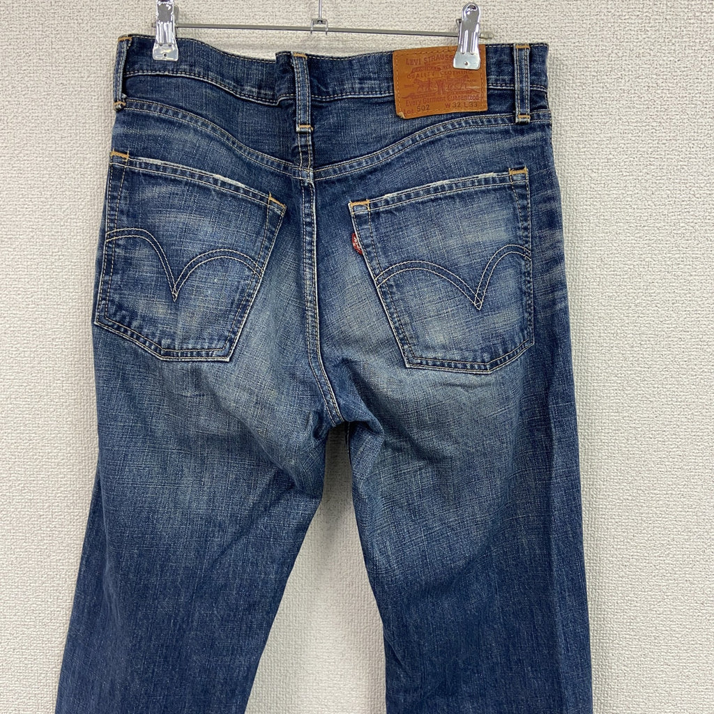 Levi's　リーバイス　502　デニムパンツジーンズ　ジップフライ　インディゴ　W32サイズ