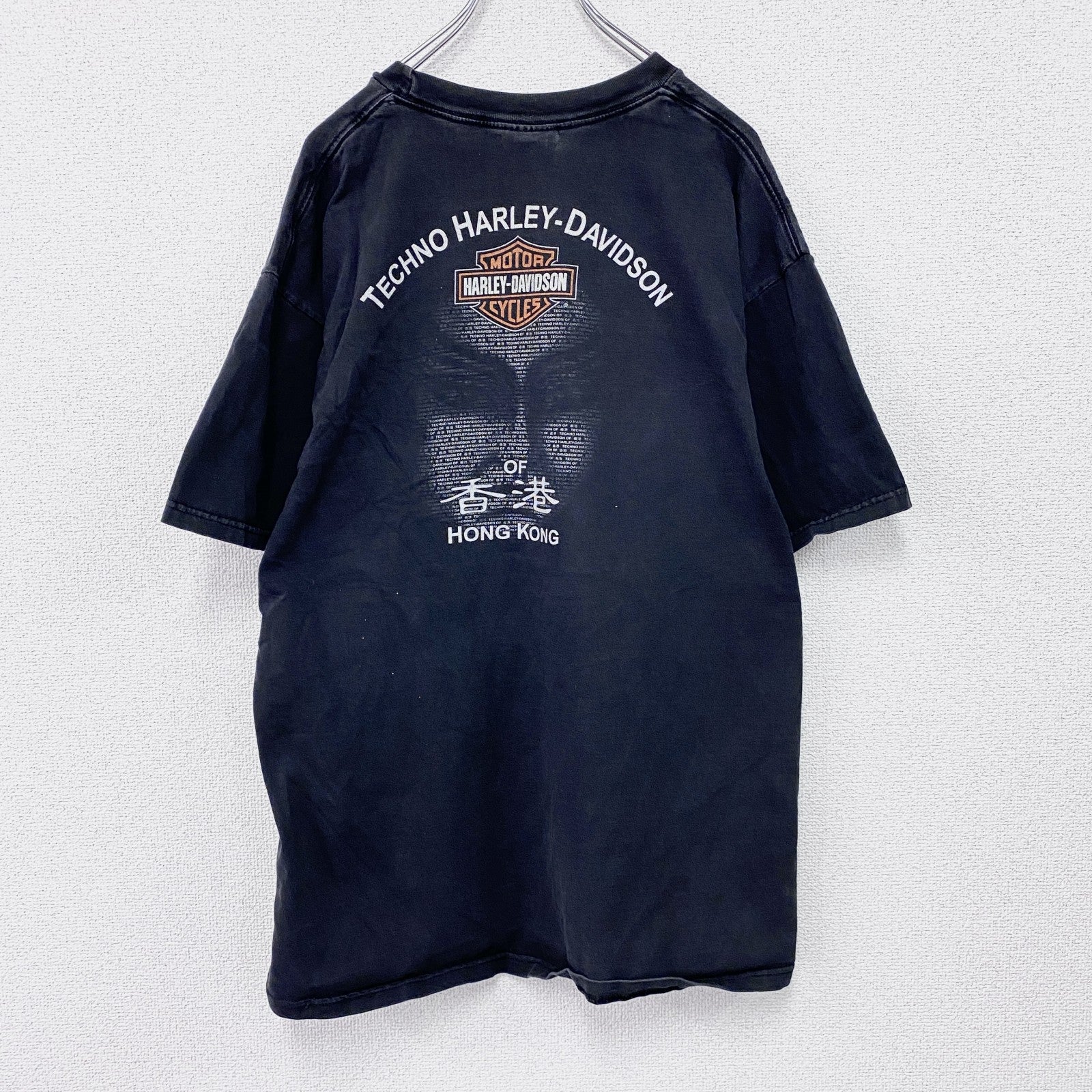 HARLEY DAVIDSON　ハーレーダビッドソン　半袖Tシャツ　黒　ブラック　2XLサイズ