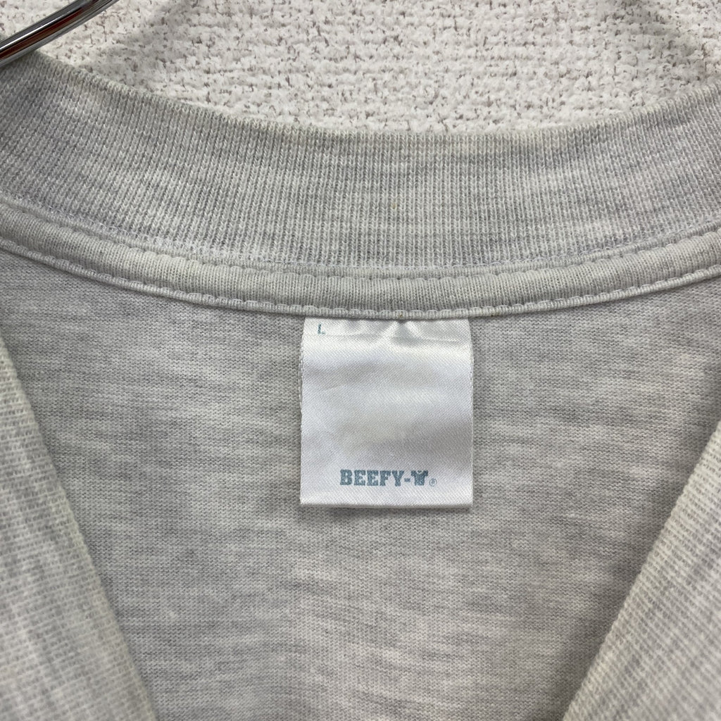 00s　BEEFY-T　U.S.NAVY　半袖プリントTシャツ　ヴィンテージ　灰色　グレー　Lサイズ