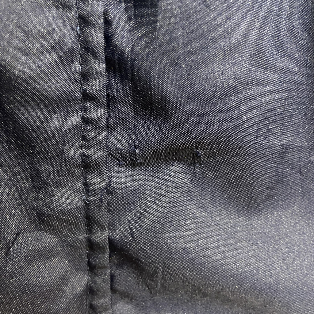 古着 used　Anaconda Sports　長袖ハイネック刺繍ナイロンジャケット　バスケットボール　ネイビー　Mサイズ