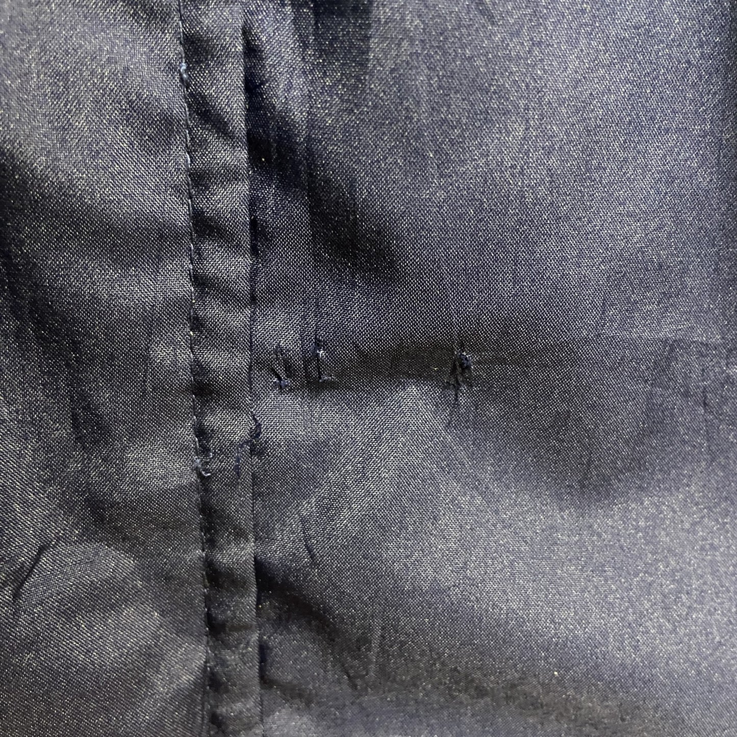 古着 used　Anaconda Sports　長袖ハイネック刺繍ナイロンジャケット　バスケットボール　ネイビー　Mサイズ