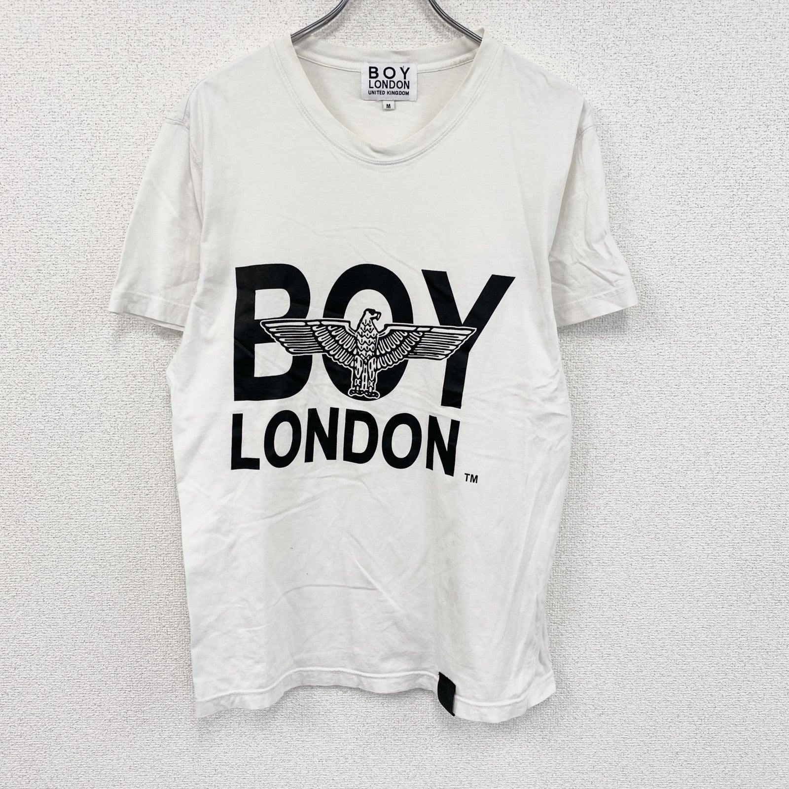 BOY LONDON　ボーイロンドン　半袖プリントTシャツ　白　ホワイト　Mサイズ
