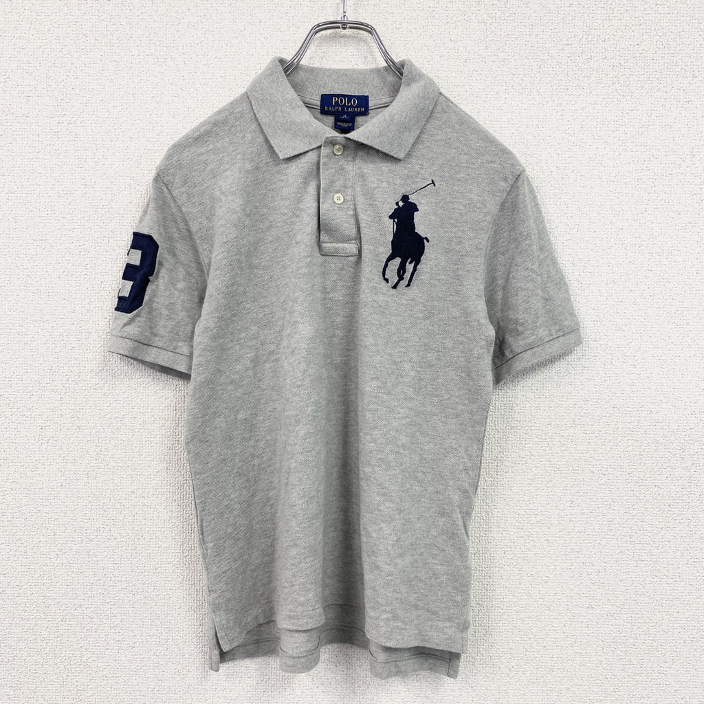 POLO RALPH LAUREN　ポロラルフローレン　半袖ポロシャツ　ビッグポニー　グレー　Mサイズ