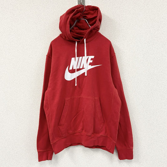 NIKE　ナイキ　スウェットパーカー/フーディー　スウッシュ　デカロゴ　赤　レッド　Mサイズ
