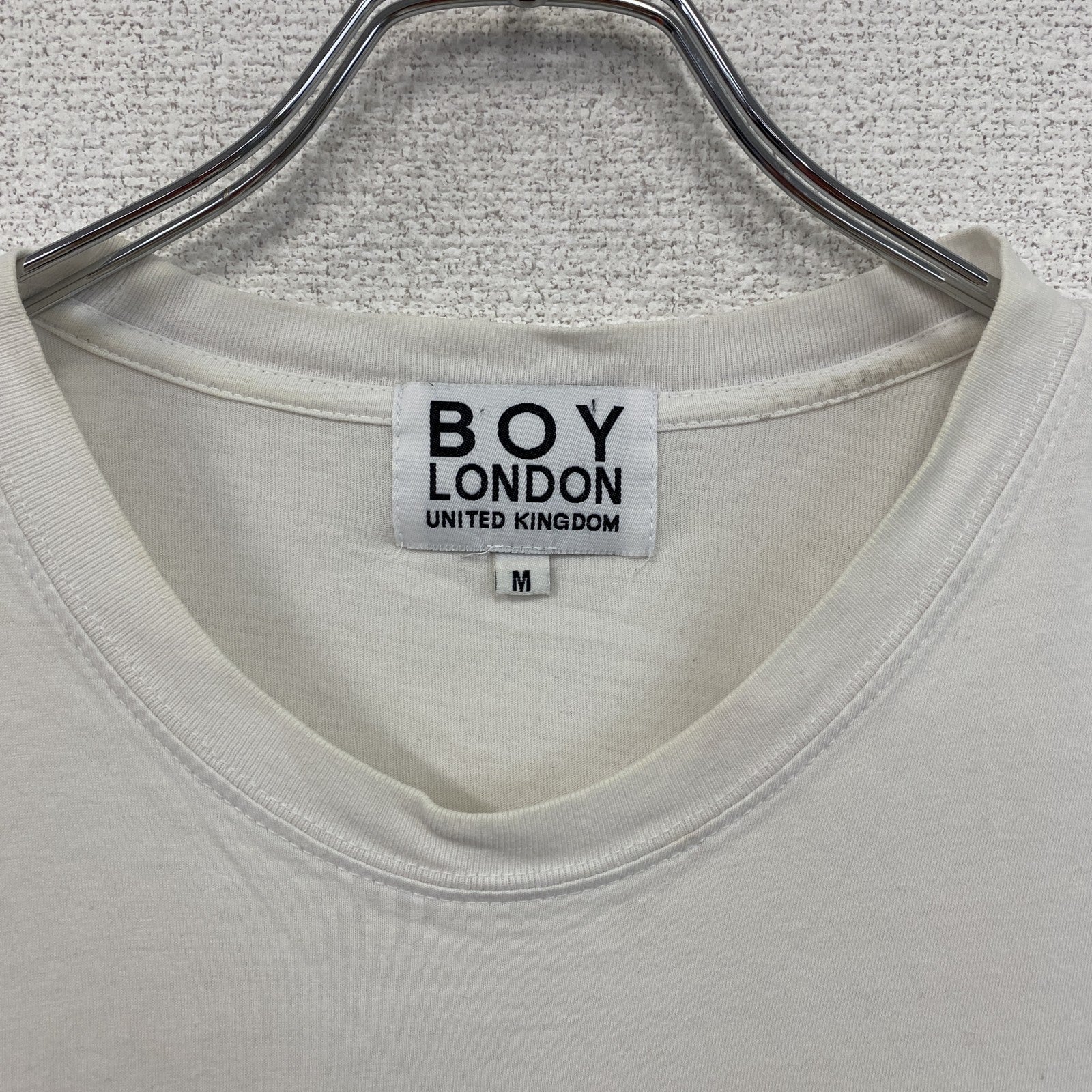 BOY LONDON　ボーイロンドン　半袖プリントTシャツ　白　ホワイト　Mサイズ