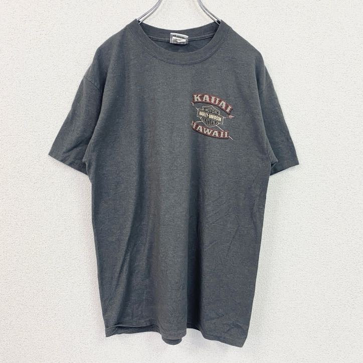 HARLEY DAVIDSON　ハーレーダビッドソン　半袖プリントTシャツ　灰色　グレー　Mサイズ