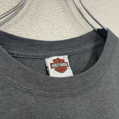 HARLEY DAVIDSON　ハーレーダビッドソン　半袖プリントTシャツ　灰色　グレー　Mサイズ