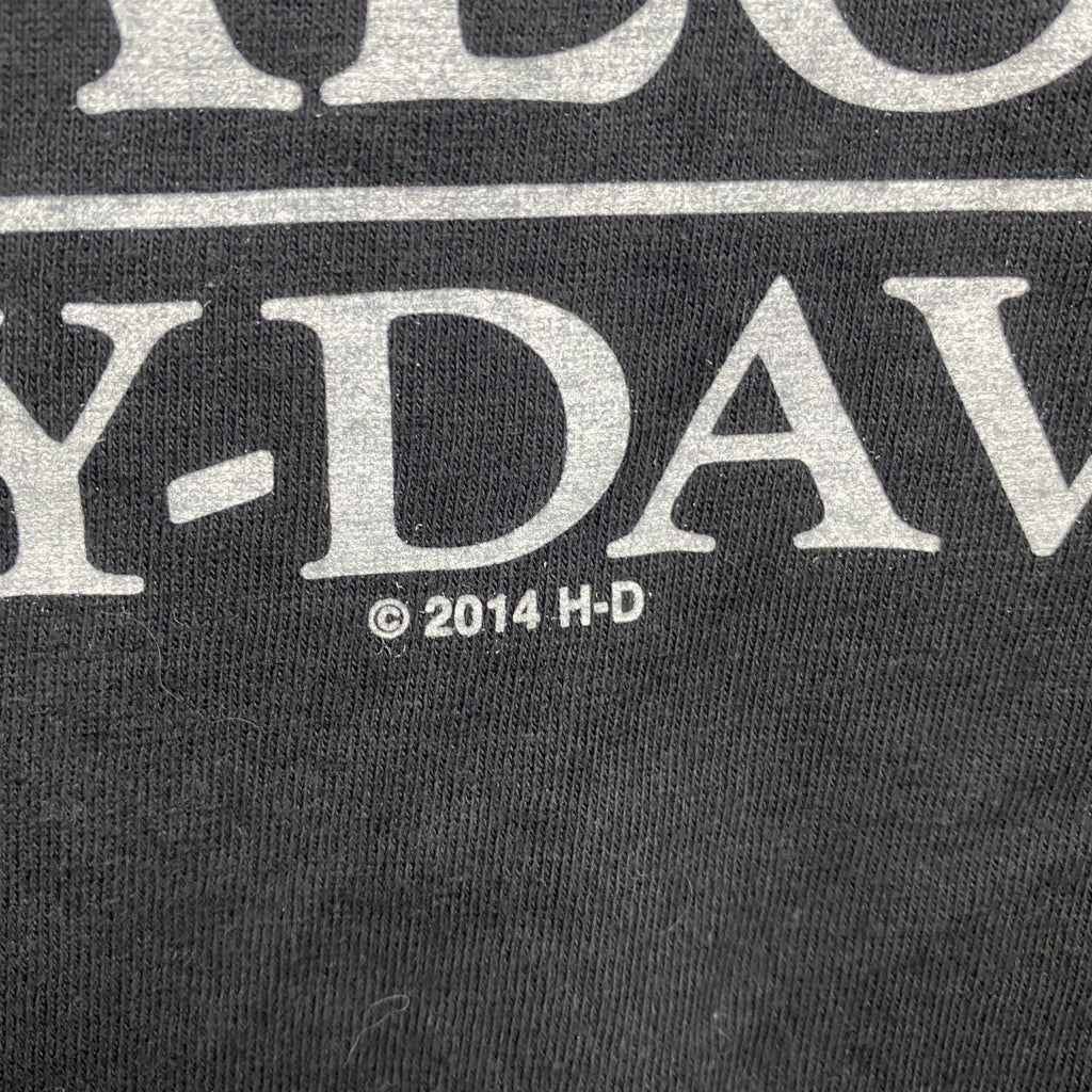 HARLEY DAVIDSON　ハーレーダビッドソン　半袖両面プリントTシャツ　黒　ブラック　Lサイズ