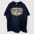 00s　HARLEY DAVIDSON　ハーレーダビッドソン　半袖プリントTシャツ　黒　ブラック　XLサイズ