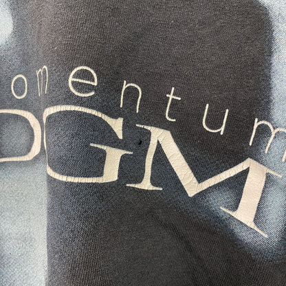 GILDAN　ギルダン　DGM　ディージーエム　momentum　半袖プリントTシャツ　バンドT　黒　ブラック　XLサイズ
