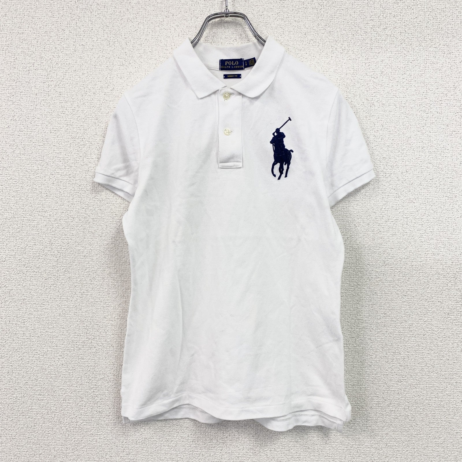 POLO RALPH LAUREN　ポロラルフローレン　半袖ポロシャツ　ビッグポニー　白　ホワイト　Sサイズ