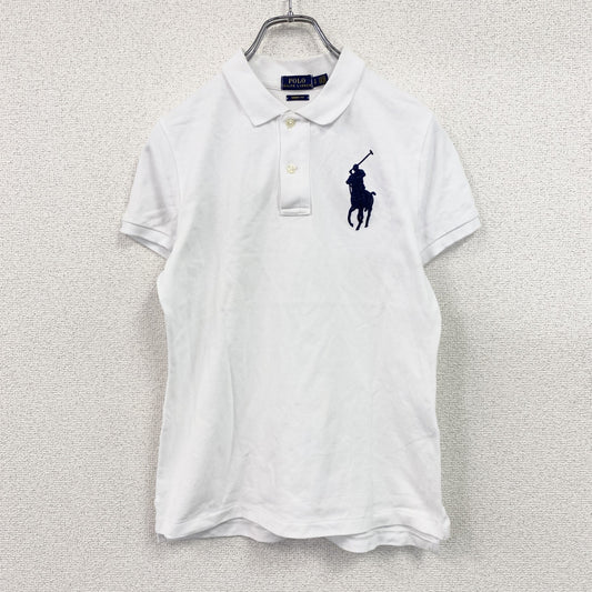 POLO RALPH LAUREN　ポロラルフローレン　半袖ポロシャツ　ビッグポニー　白　ホワイト　Sサイズ